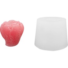 Tahtakale Toptancı Silikon 3D Şakayık Goncası Mum Kalıbı