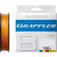 Shimano Grappler Multicolor X8 300 Metre 0.205 Mm,14.4 kg Çeker,ip,örgü,ipek Misina.