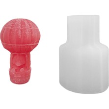 Tahtakale Toptancı Silikon 3D Balon Içinde Minik Ayıcık Mum Kalıbı