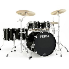 Tama WBS52RZS-PBK Starclassic Walnut/birch Piano Black 5 Parça (22B/10T/12T/14F/16F) Akustik Davul Seti