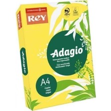 Rey Renkli Fotokopi Kağıdı Renkli Kağıt A4 80 gr Limon Sarı - 30 Adet