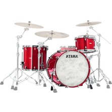 Tama TW30CZS-SDR - Star Walnut Solid Candy Red 3 Parça (20B/12T/14F) Akustik Davul Seti