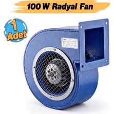 Badem10 Metal Sac Gövdeli Radyal Fan Tek Emişli 100 W Vantilatör Havalandırma Aspiratörü Kirli Hava Fanı