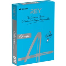 Rey Renkli Fotokopi Kağıdı Renkli Kağıt A4 80 gr Koyu Mavi - 30 Adet