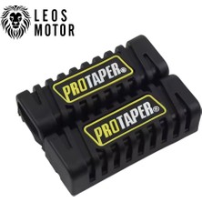 Leos Motor Protaper Motosiklet Ön Basamak Lastiği Siyah Sarı - Cup - Cg Uyumlu