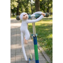 Rozitoys Elleri Yapışan Oyun ve Uyku Arkadaşı Peluş Maymun Beyaz