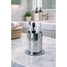 Hızır Krom Renk, Pirinç Diş Fırçalık, Ağır Pirinç Gövde, Modern & Lüks Banyo Tasarımı