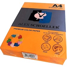 Rey Renkli Fotokopi Kağıdı Renkli Kağıt A4 80 gr Neon Fosforlu Turuncu - 30 Adet