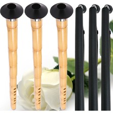 Kamış Süpürde Sağ El Üstte Deri Kılıfla Yağlanmış Sipürde Ney