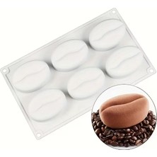 Tahtakale Toptancı Silikon Kek Kalıp Sugarcraft Kahve Çekirdekleri Kalıbı Şeker Hamuru Çikolata Kalıbı 6 Lı