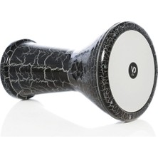 159 Kod Siyah Çatlak Boyalı Bas Model Darbuka, Yüksek Ses ve Dayanıklılık