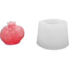 Tahtakale Toptancı Silikon 3D Orta Boy Nar Mum Kalıbı
