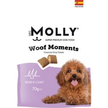 Molly Woof Moments Skin Coat Deri ve Tüy Bakımı Destekleyici Köpek Ödül Maması 70GR