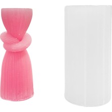 Tahtakale Toptancı Silikon 3D Düğümlü Sütun Mum Kalıbı