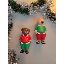 Tarçın Boyama Atölyesi Eğitici Etkinlik Taş Boyama Dev Ayıcık 2 Adet 15 cm