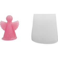 Tahtakale Toptancı Silikon 3D Dik Çizgili Minimalist Melek Mum Kalıbı
