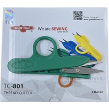 Golden Eagle TC-801 Temizleme Makası Yeşil 12 Adet