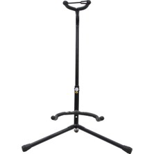 Siyah Tekli Gitar Standı, Güçlü ve Şık Tasarım, Güvenle Kullanım
