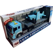 Toysturka Vardem 1:16 36 cm Sesli Işıklı Uçak Taşıyıcı Kamyon 2521 WY571E-F