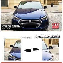 Tuning Vadisi Hyundai Elantra Sinyalsiz Batman Yarasa Ayna Kapağı Piano Black / 2016 - 2018 Elentra
