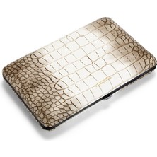 Bek Tobacco Cigarloong Croco Deri Puro Taşıma Çantası Beyaz 5li 60 Ring