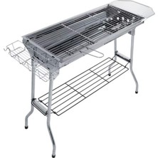 Portatif Katlanabilir Mangal - Madfox Grilmate Bbq - Silver - 547307