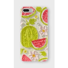 Lelia iPhone 6/6s Plus Uyumlu Baskılı Şeffaf Telefon Kılıfı | Koleksiyon: Pastelbloom Soft Series