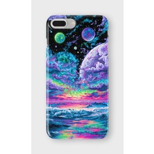 Lelia iPhone 6/6s Plus Uyumlu Baskılı Şeffaf Telefon Kılıfı | Koleksiyon: Cosmicwhisper Skyset