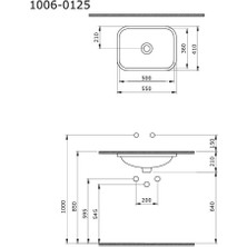 Bocchı Bocchi Scala Arch Tezgah Altı Lavabo Mat Kahve 55 cm - 1006-025-0125