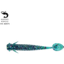 Silikon Kurt Yem - 1g 50MM - Fishack Wormix - 10 Adet - Blue