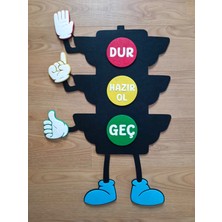 Ngüzel Keçe Tasarım Keçe Trafik Lambası, Trafik Haftası, Okul Öncesi, Anaokulu, Ilkokul