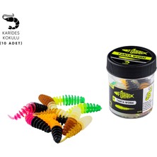 Silikon Kurt Yem - Lrf Tanta Alabalık Yemi - 0,9g 55MM - Fishack - Karides Kokulu