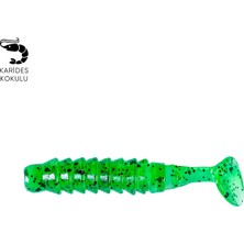 Silikon Kurt Yem - 1,5g 45MM - Fishack - 10 Adet - Yeşil - Karides Kokulu