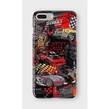 Lelia iPhone 6/6s Plus Uyumlu Baskılı Şeffaf Telefon Kılıfı | Koleksiyon: Turboline Streetworks