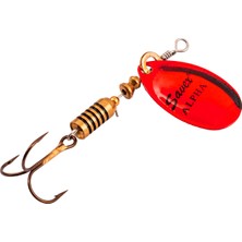 Savex Alabalık Turna Döner Olta Kaşığı- Alpha - Platium Kırmızı - No:3