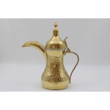 Antep Sepeti Sarı Bakır Mırra Cezve 24 cm