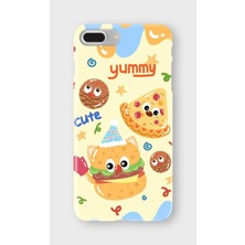 Lelia iPhone 6/6s Plus Uyumlu Baskılı Şeffaf Telefon Kılıfı | Koleksiyon: Snacktoon Delight