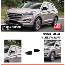 Tuning Vadisi Tucson Batman Yarasa Ayna Kapağı Piano Black / 2015-2018 Sinyalli