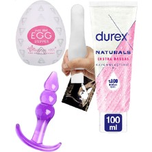 Durex Naturals Ekstra Hassas Jel 100 ml + Analtıpa + Yumurta Mastürb.atör "fantezi Oyuncak Seti" C-8085-CAMAN3