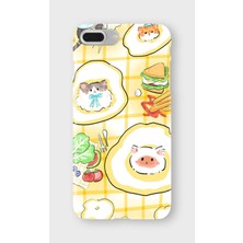 Lelia iPhone 6/6s Plus Uyumlu Baskılı Şeffaf Telefon Kılıfı | Koleksiyon: Snacktoon Delight