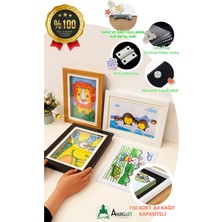 Çocuk Sanat Çerçevesi, Katlanır Resim Çerçevesi Siyah A4