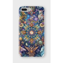 Lelia iPhone 6/6s Plus Uyumlu Baskılı Şeffaf Telefon Kılıfı | Koleksiyon: Zodiacmuse Celestia