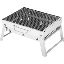 Portatif Katlanabilir Mangal - Madfox Roadtrip Bbq - Silver - 547306