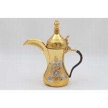 Antep Sepeti Çiçek Motifli Mırra Cezve 24 cm