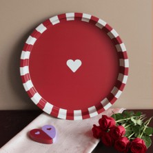 Sarkap Home Bordo Kalpli Metal Tepsi