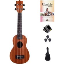 Renkli Maun Ağacı Soprano Ukulele Seti, Pratik ve Eğlenceli Çalma Deneyimi
