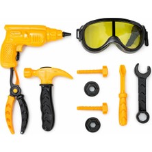 Akar Oyuncak Tamir Seti Marangoz Seti Gözlüklü, Matkaplı Çocuk Tamir Oyuncağı