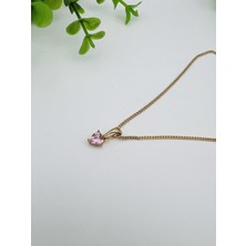 Badiva.co Xuping Mini Pembe Kalpli Kolye (45CM)