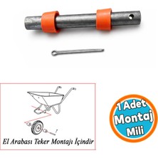 Nzb (1 Adet) Mil Takımı El Arabası Teker Montaj Mili Rulmanlı Yük Bahçe Araba Tekerliği Mili Borusu