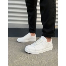 Zapatos JY165 Elite Bağcıklı Cilt Erkek Günlük Sneaker Ayakkabı Cbt - Beyaz